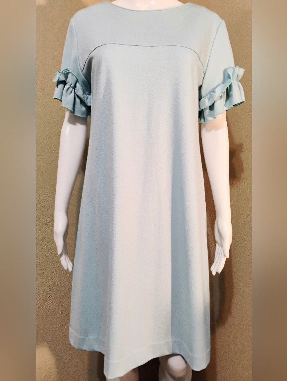 Sara Campbell Ruffle Sleeve A-Line Dress